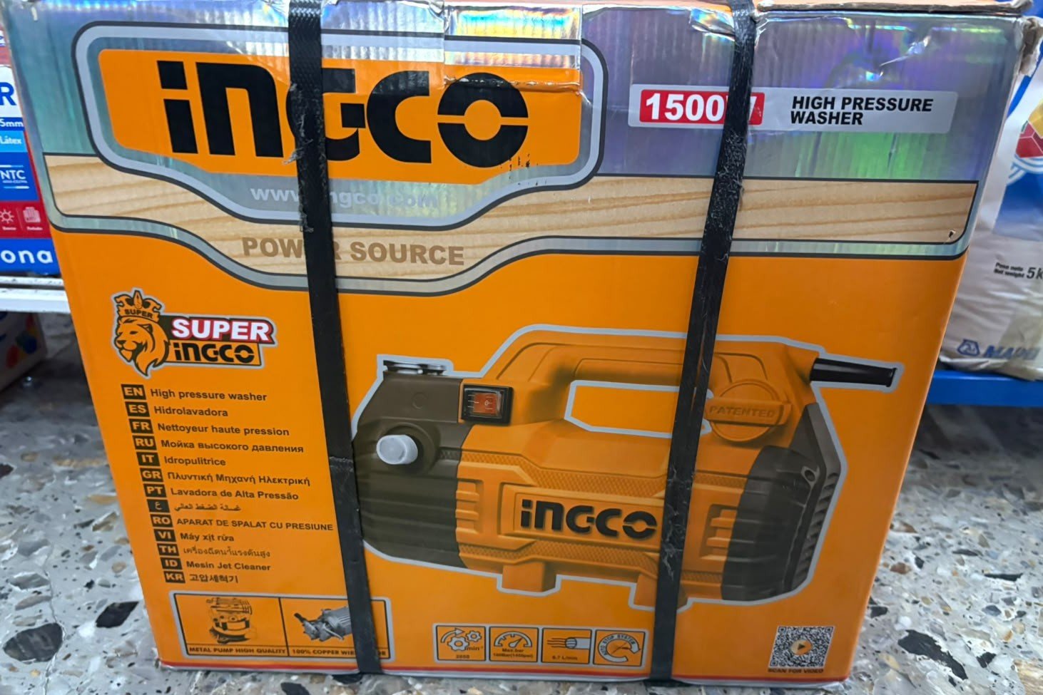 Ingco Hidrolavadora 1500W