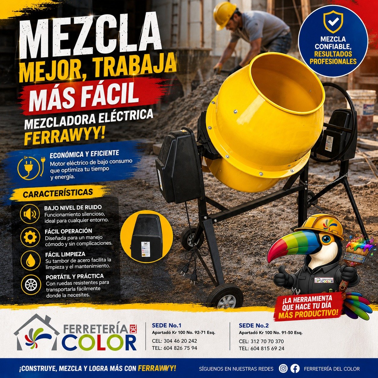 Mezcladora eléctrica Ferrawyy